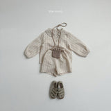 [minirobe] Toto check blouse