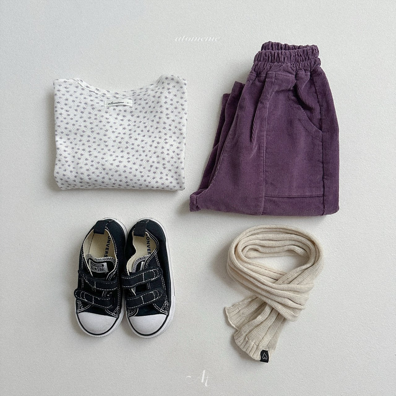 [atomeme] Almond knit muffler