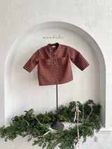 ［monbebe］Merry check shirt