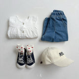 [atomeme] Jump dart denim pants
