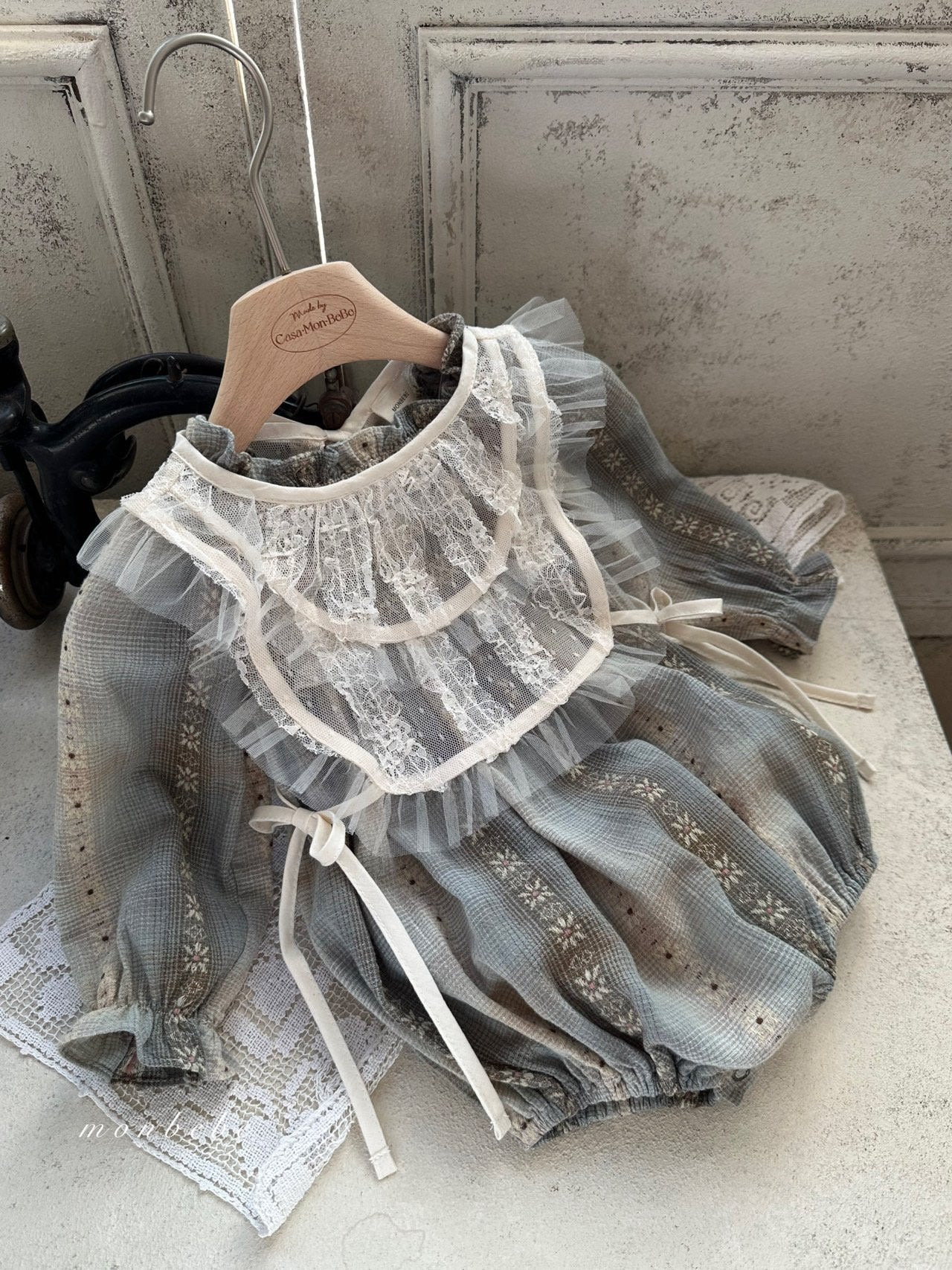 ［monbebe］Lala smock rompers