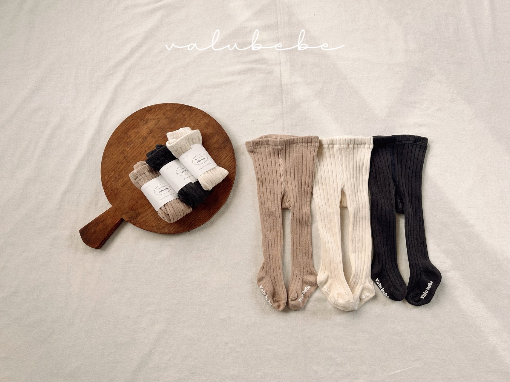 ［valubebe］Valu rib rib tights (baby)