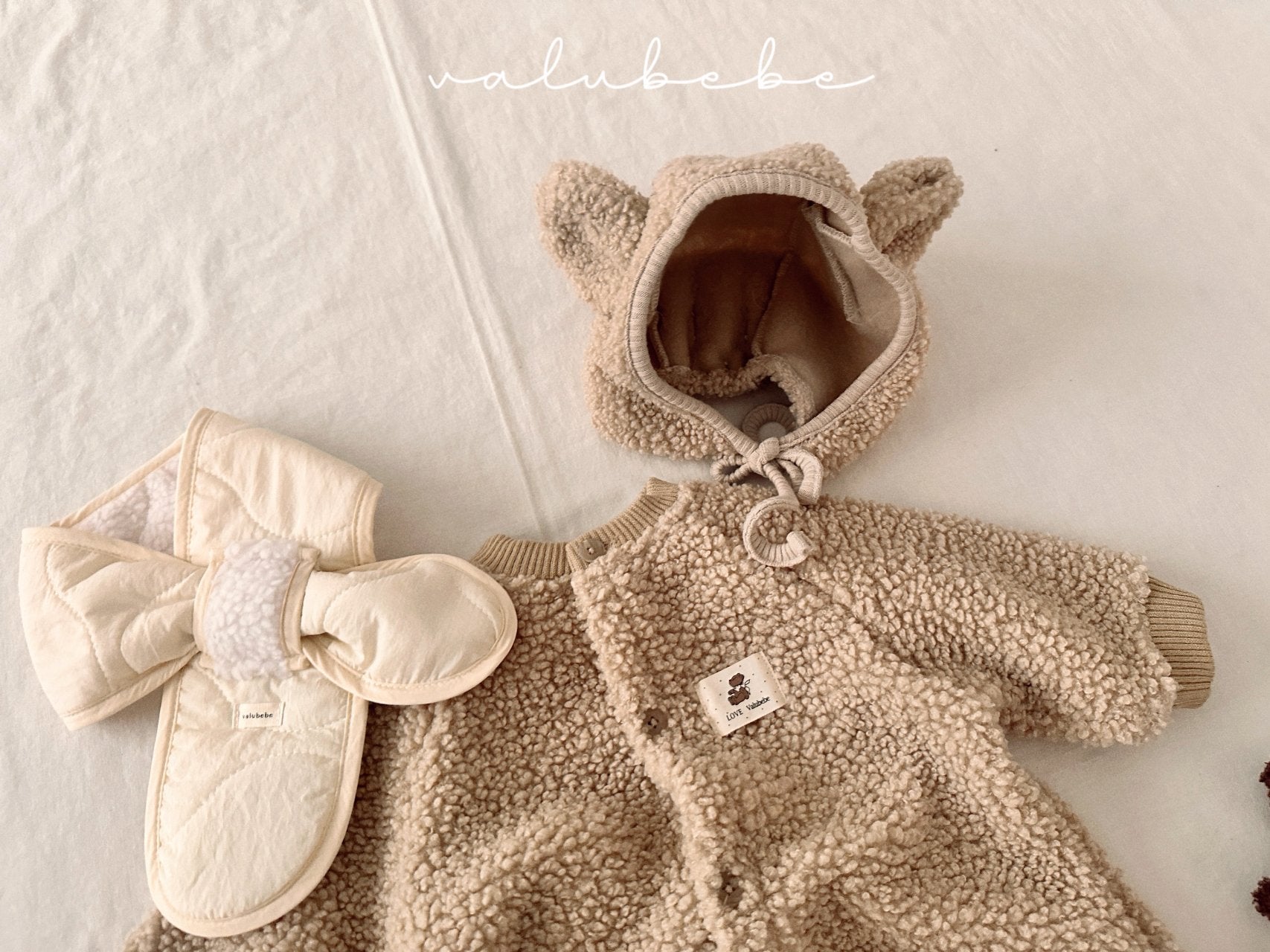 ［valubebe］Valu bear boa beanie (baby)