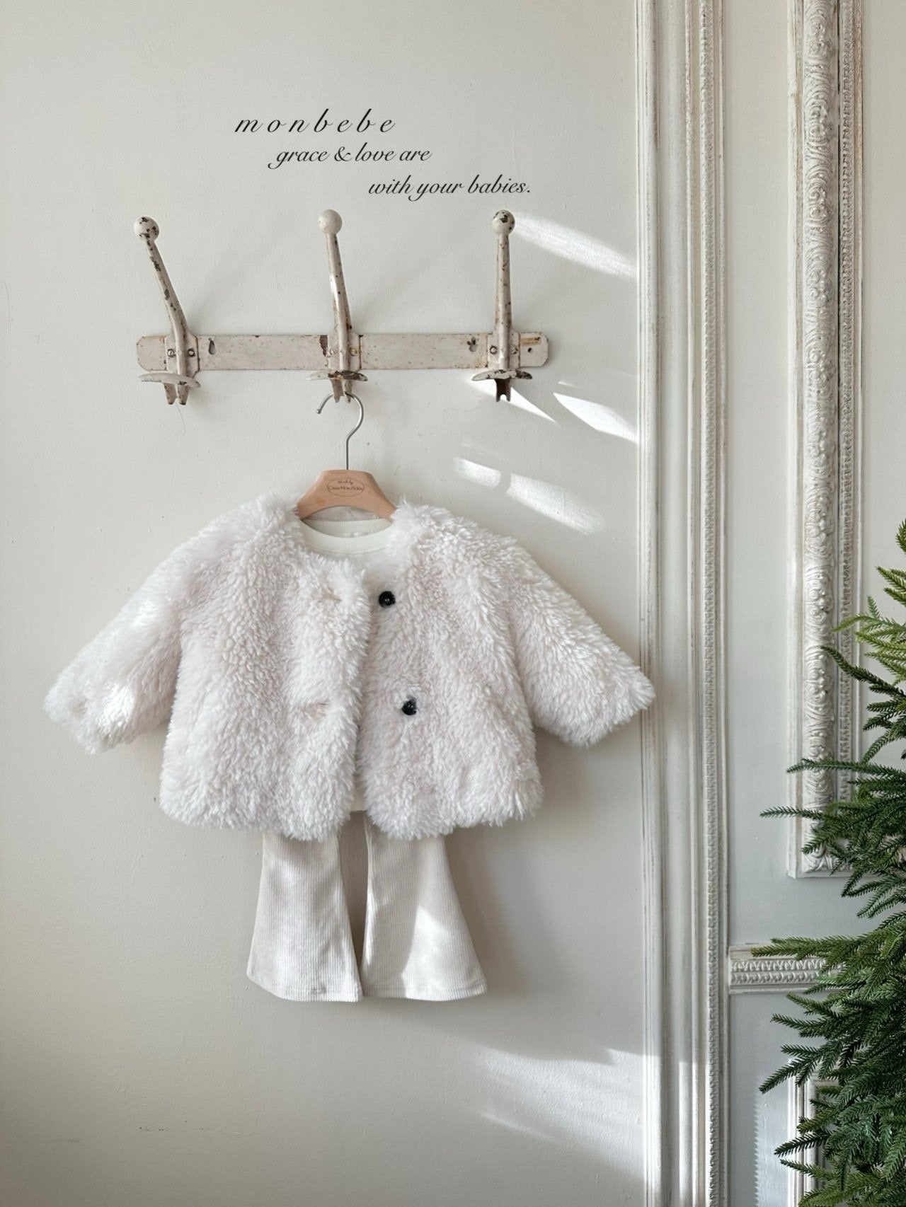 ［monbebe］Eco fur mouton jacket (kids)