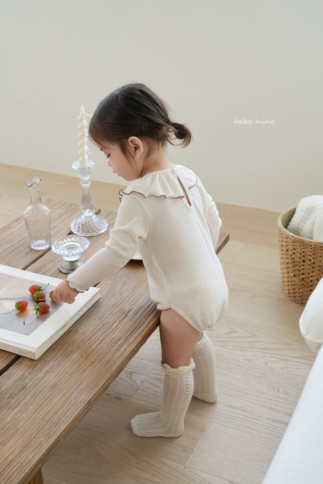 ［bebenine］Shirring Ribbed Suit