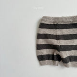 [minirobe] Striped knit pants