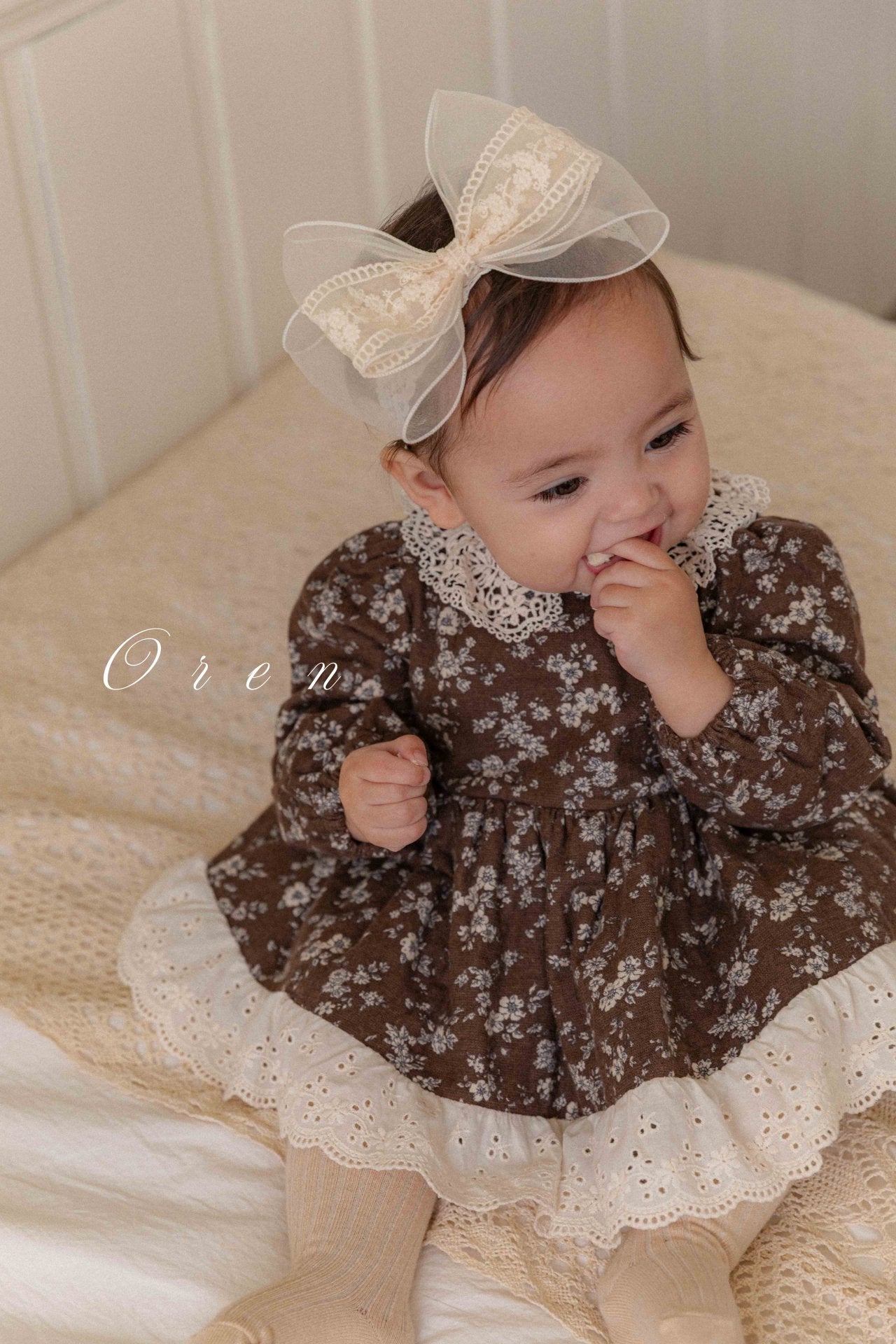 ［OREN］Selena flower padding suit