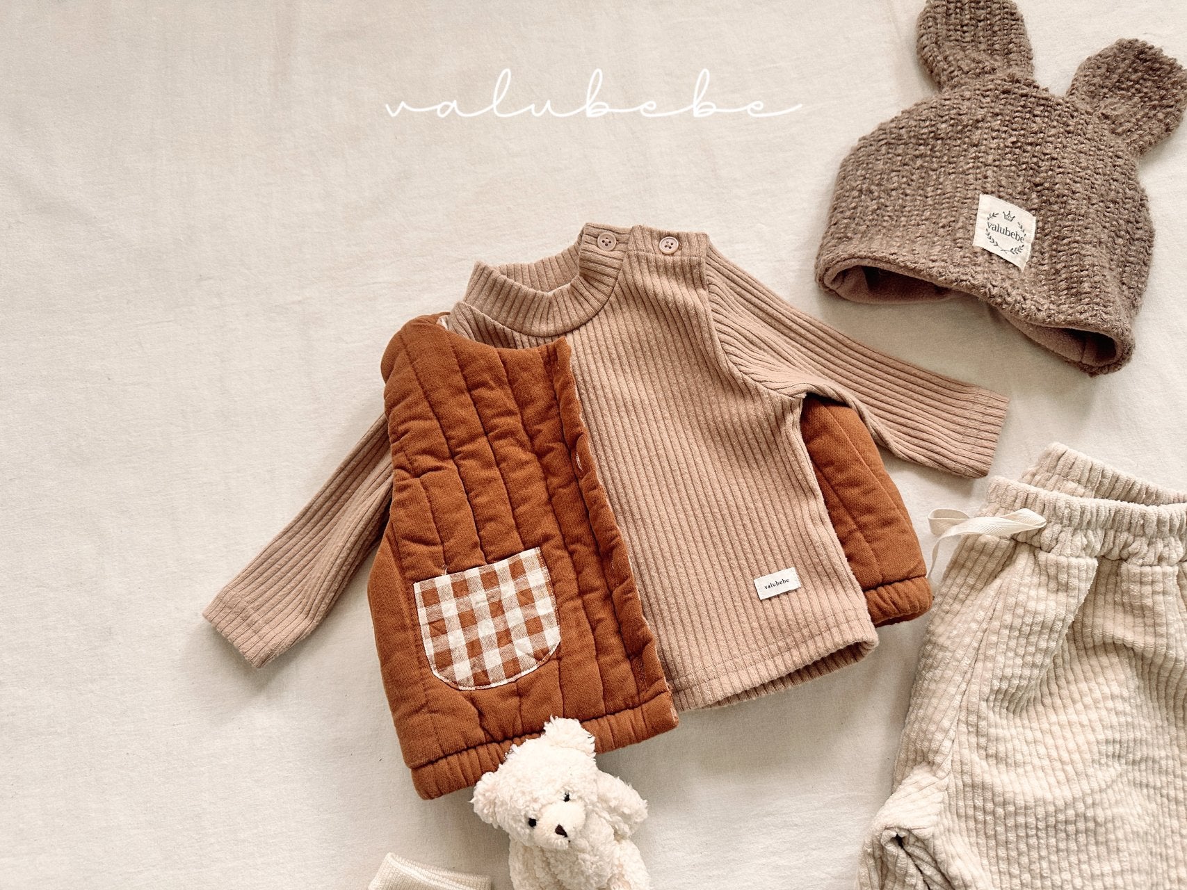 ［valubebe］Mare quilting vest (baby & kids)