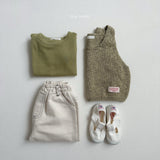 [minirobe] Square-neck knit vest