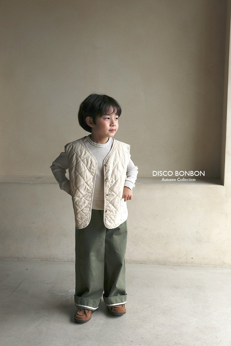 ［DISCO BONBON］Roll cotton pants