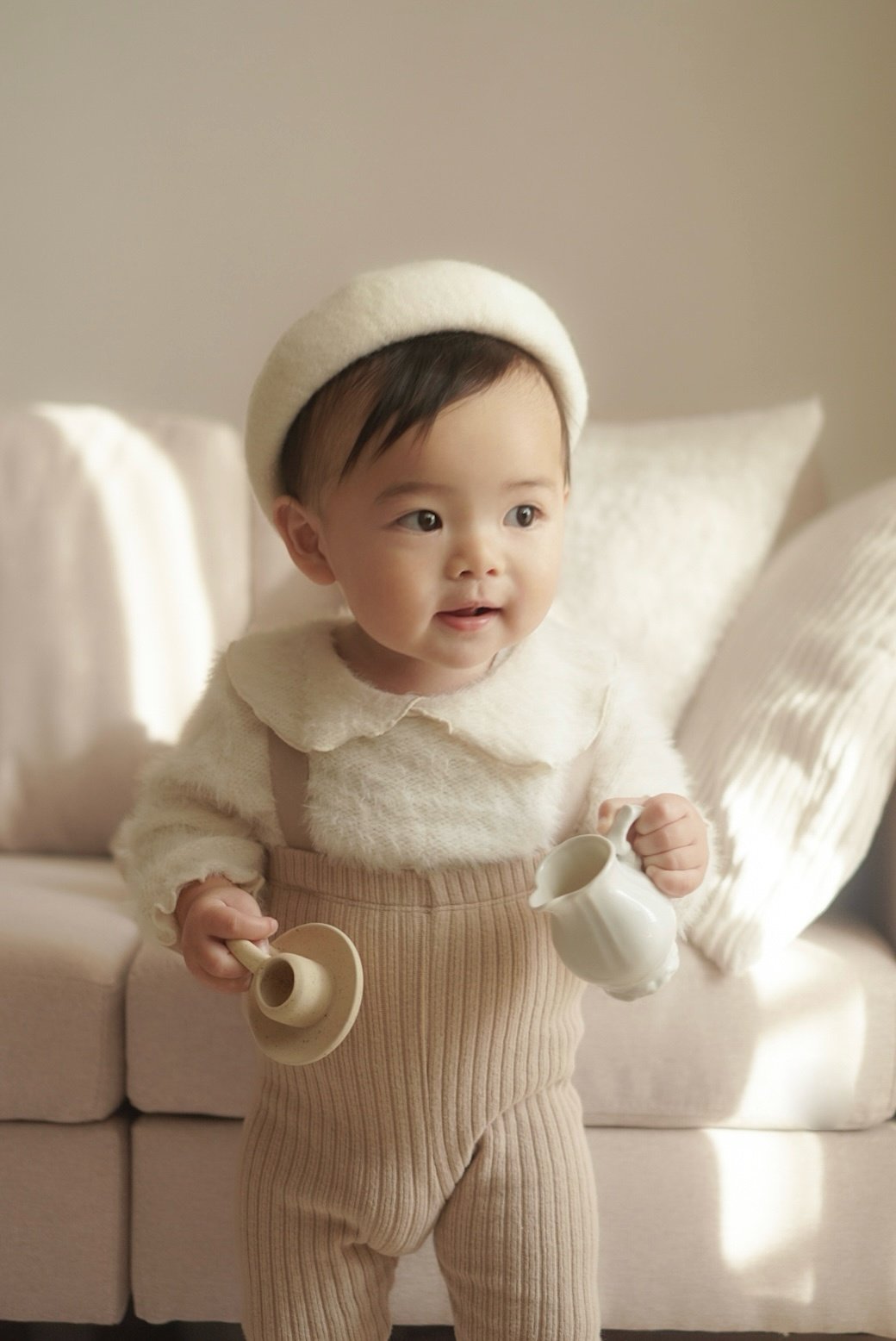 ［mimi market］Angola collar tops