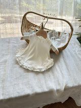 ［monbebe］Frill eyelet vest