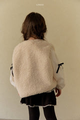 ［LINDO］Betty fur ribbon vest