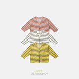 ［jejeunosity］Berry stripe cardigan