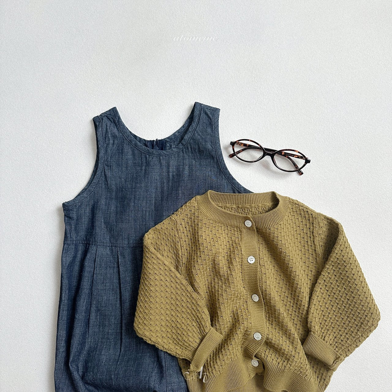 [atomeme] Chestnut knit cardigan
