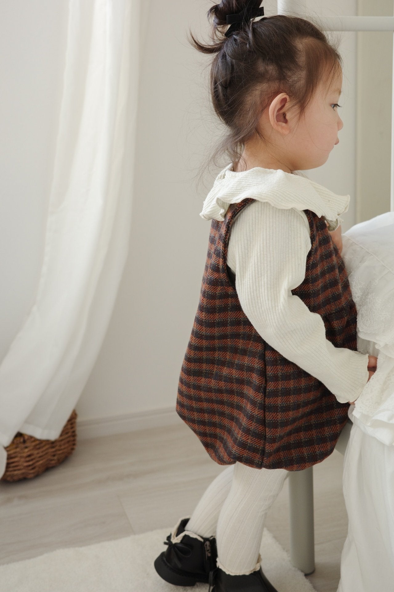 ［mimi market］Cream collar tops