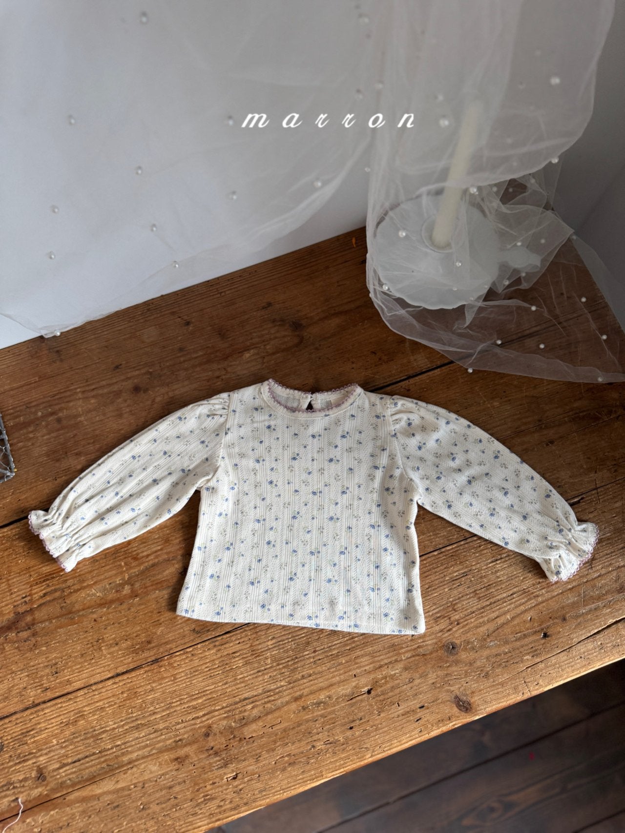 ［marron］Jerry eyelet tops