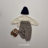 ［aou studio］Cookie stripe jogger