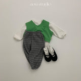 ［aou studio］Cookie stripe jogger