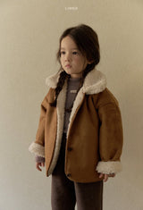 ［LINDO］Creamy mouton jacket