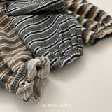 ［aou studio］Cookie stripe jogger