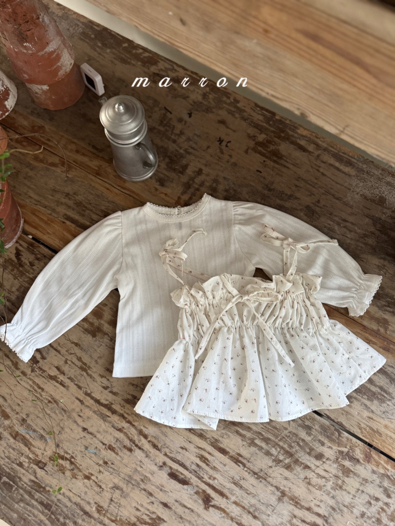 ［marron］Jerry eyelet tops