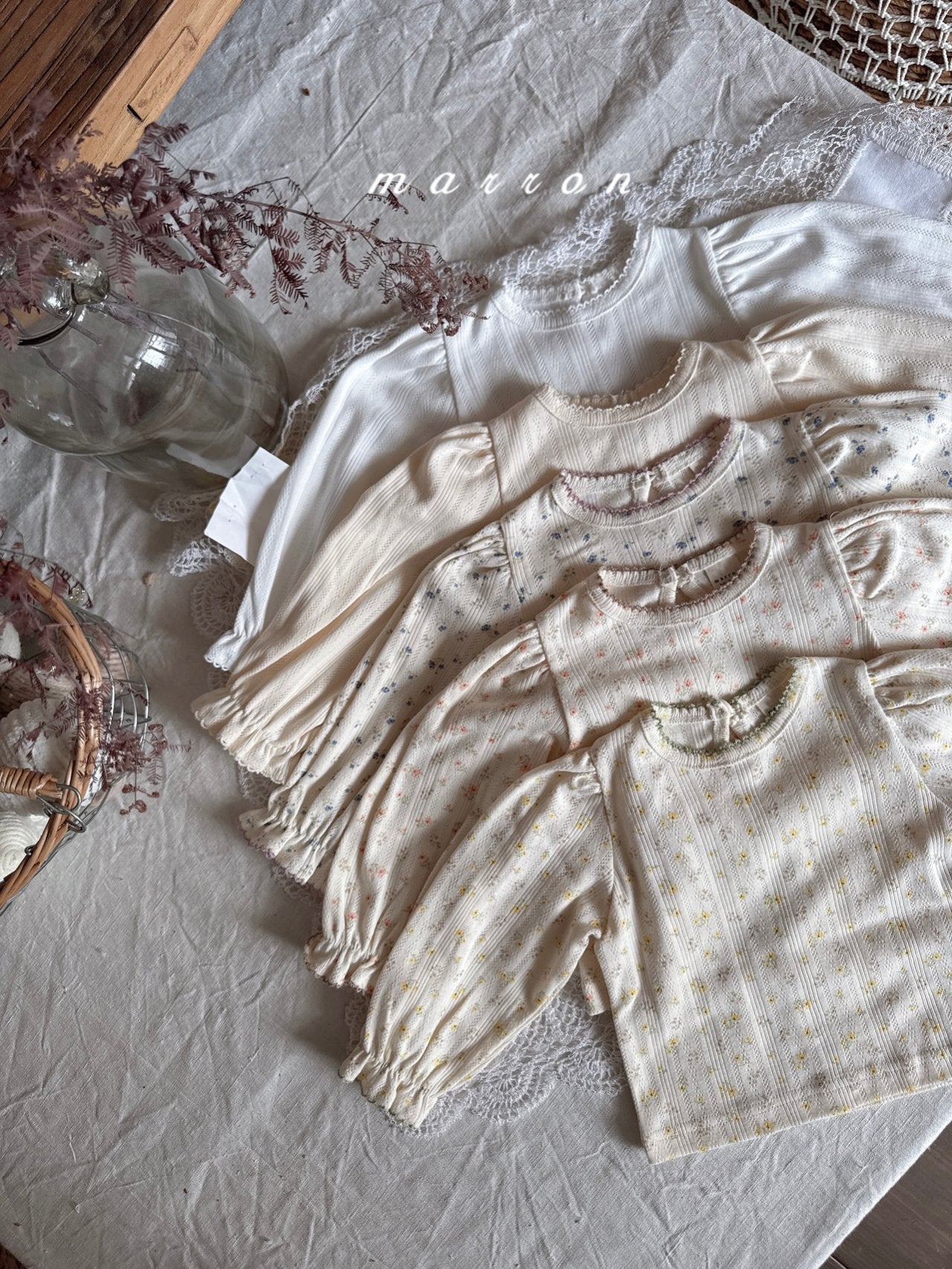 ［marron］Jerry eyelet tops