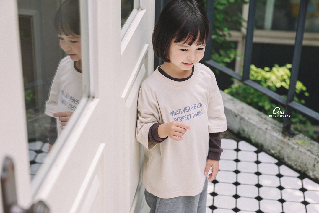 ［onu］Lettering short sleeve tee