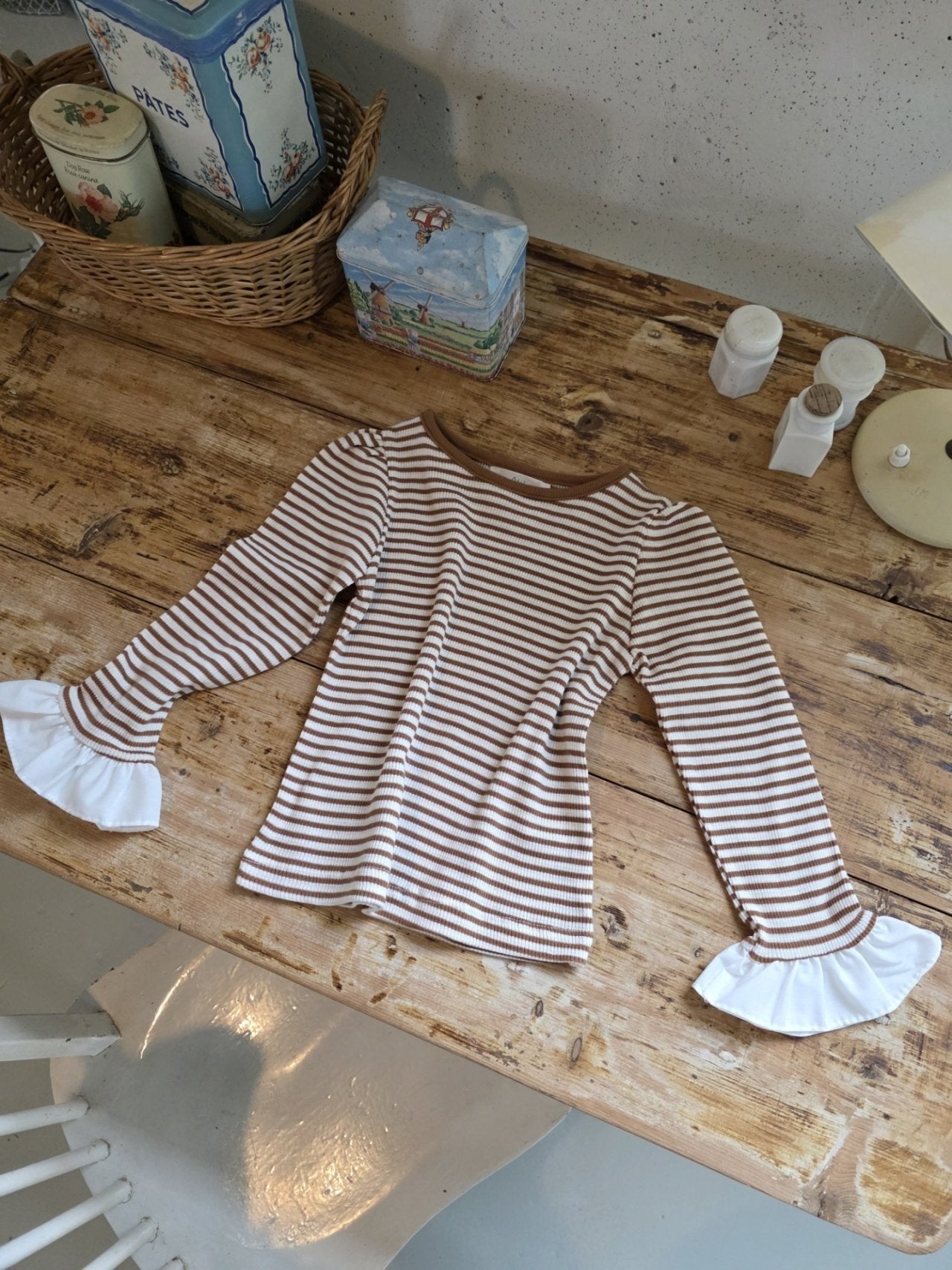 ［mon Atelier］Once stripe tee