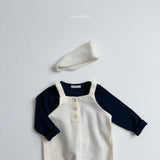 [minirobe] Curly suspenders jumpsuit