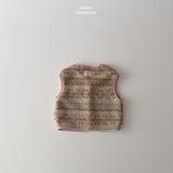 ［LINDO］Woody boa vest