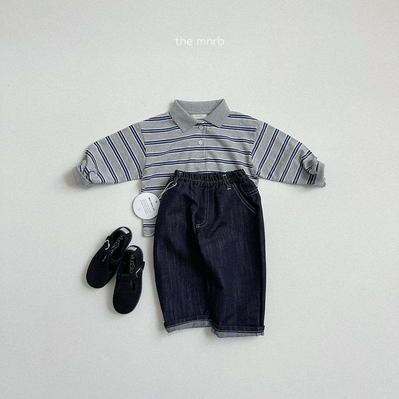 [minirobe] Bog collar neck tee