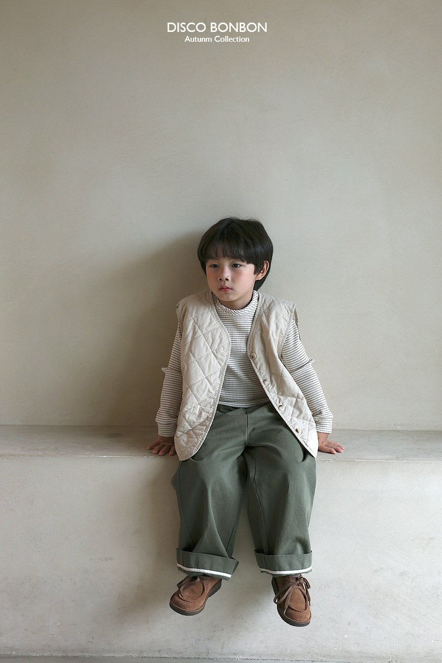 ［DISCO BONBON］Roll cotton pants