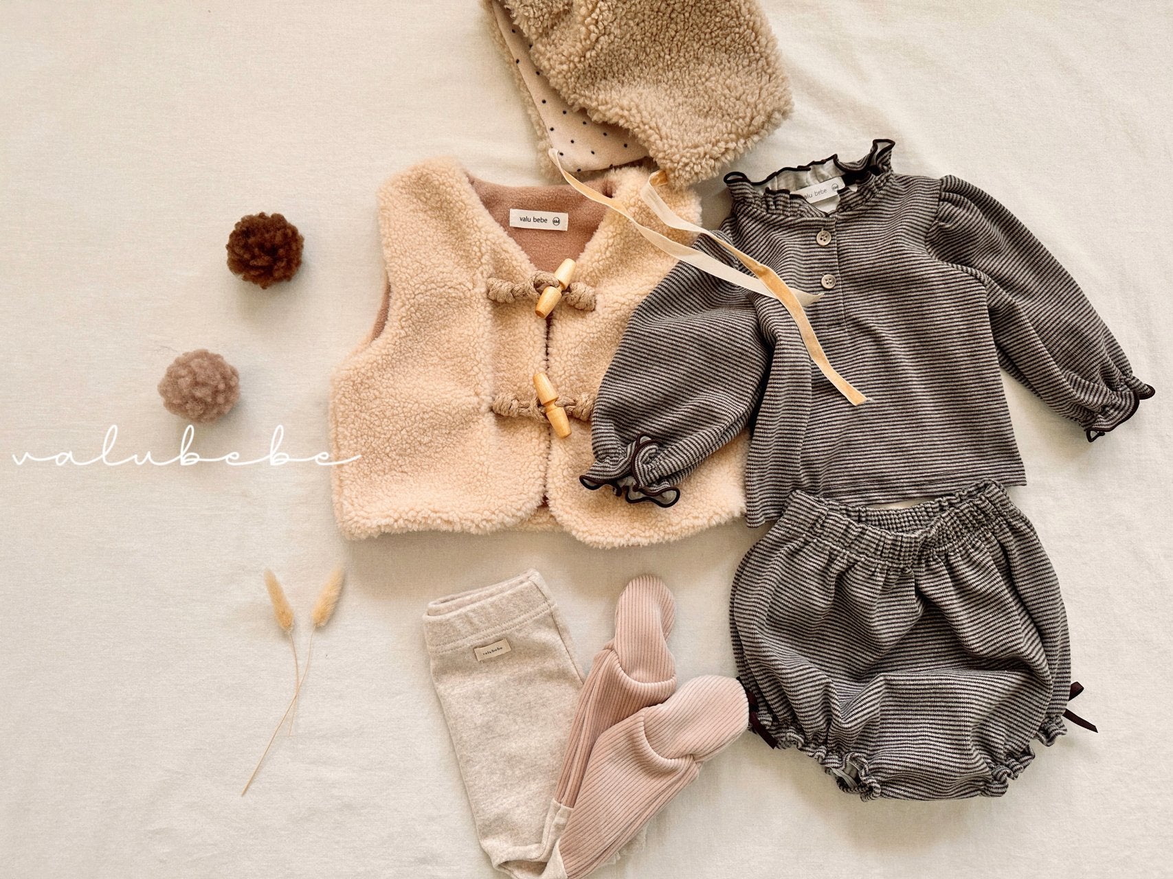 ［valubebe］Lulu Stripe frill bloomer (baby)