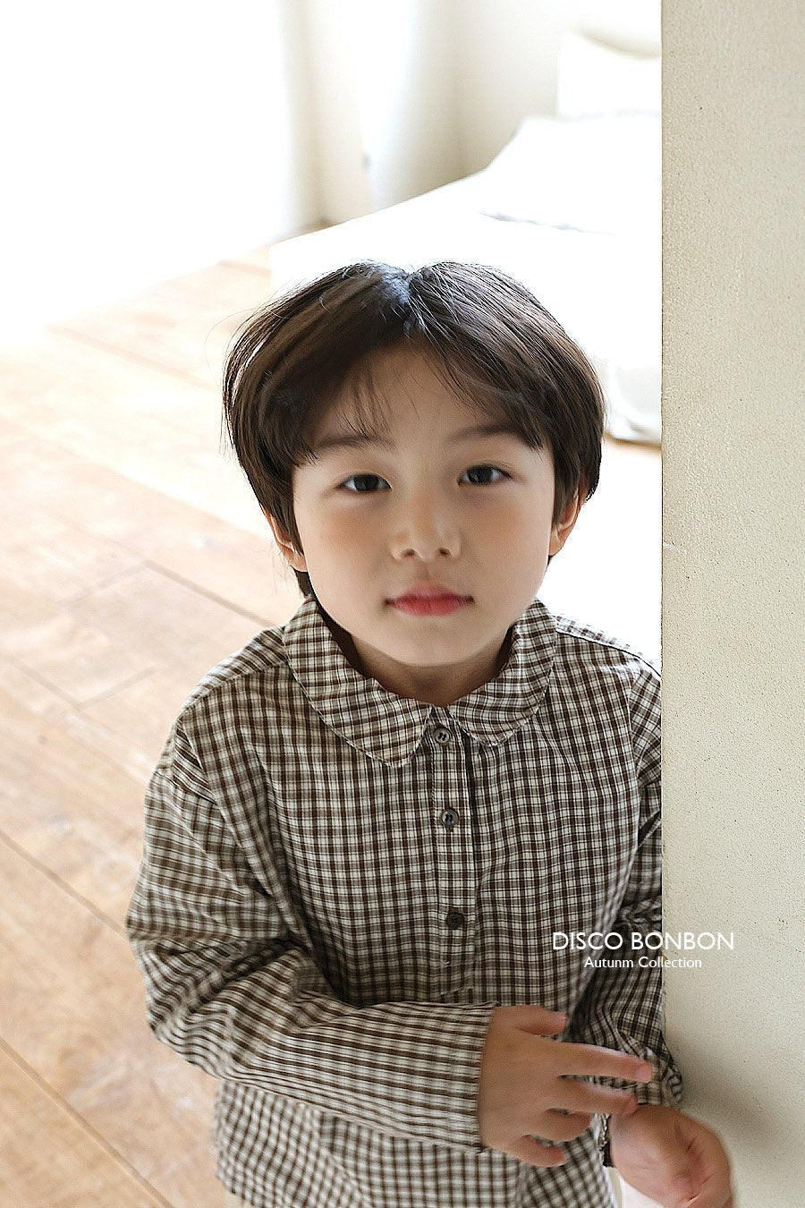 ［DISCO BONBON］Tonny check blouse