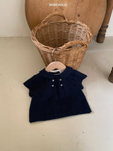 ［bebe holic］Mild double button blouse