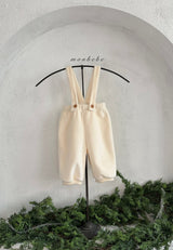 ［monbebe］Winter rib suspender pants