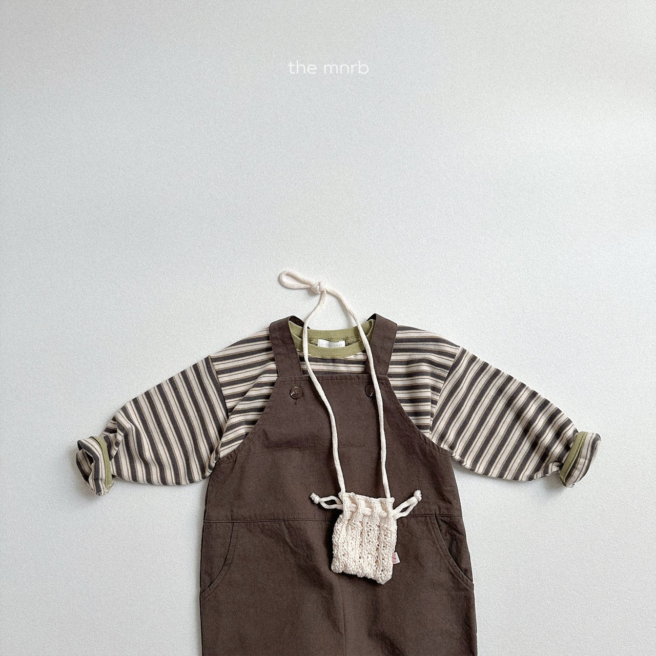 [minirobe] Olive long-sleeve tee
