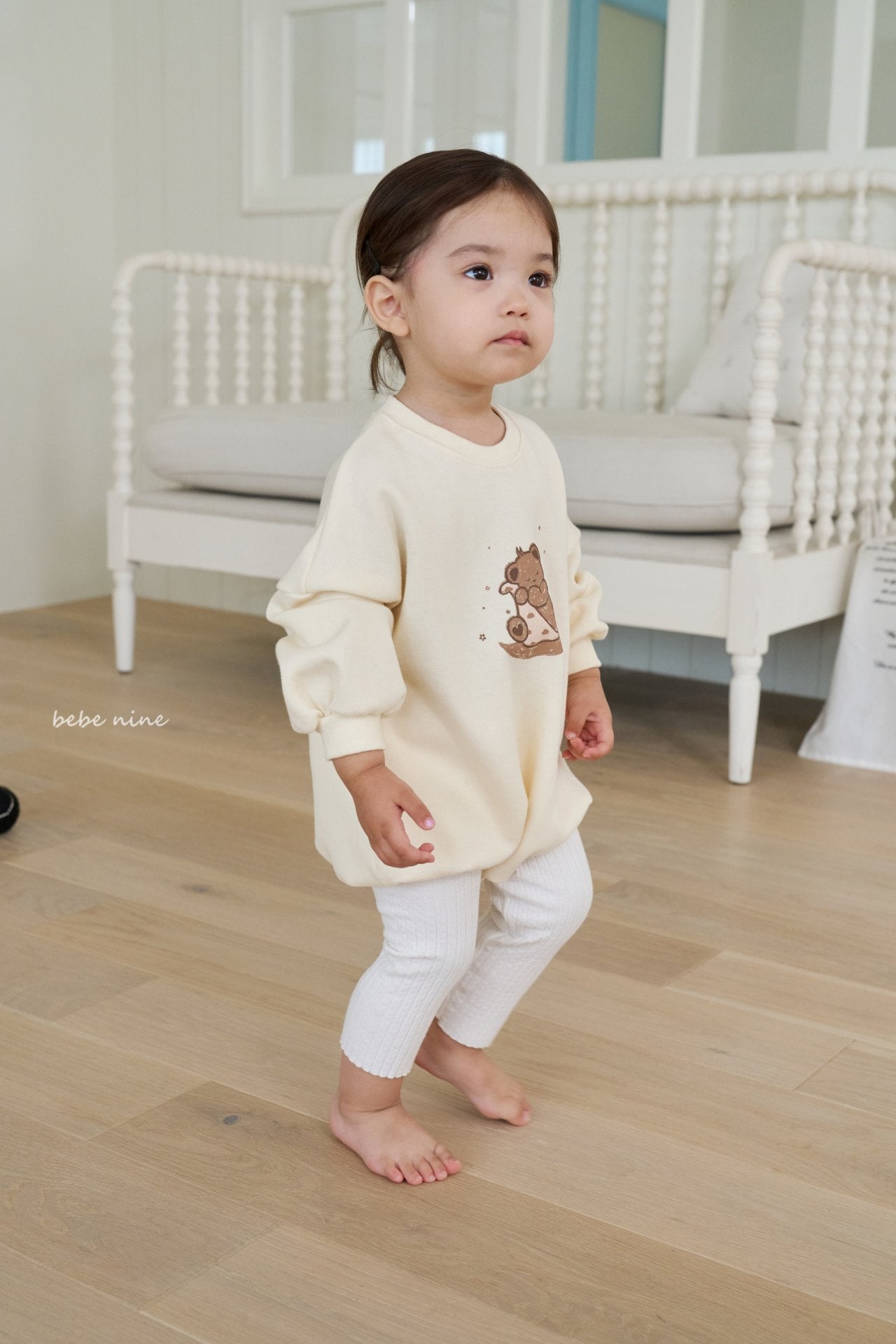 ［bebenine］Basic Ribbed Leggings