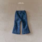 ［aladin］Ribbon denim flare pants