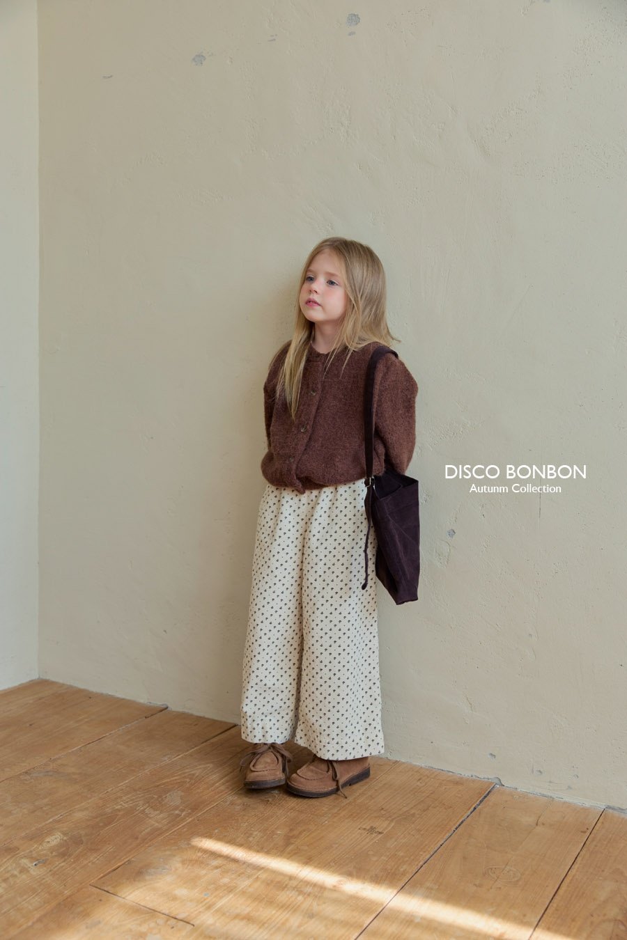 ［DISCO BONBON］Flower corduroy wide pants