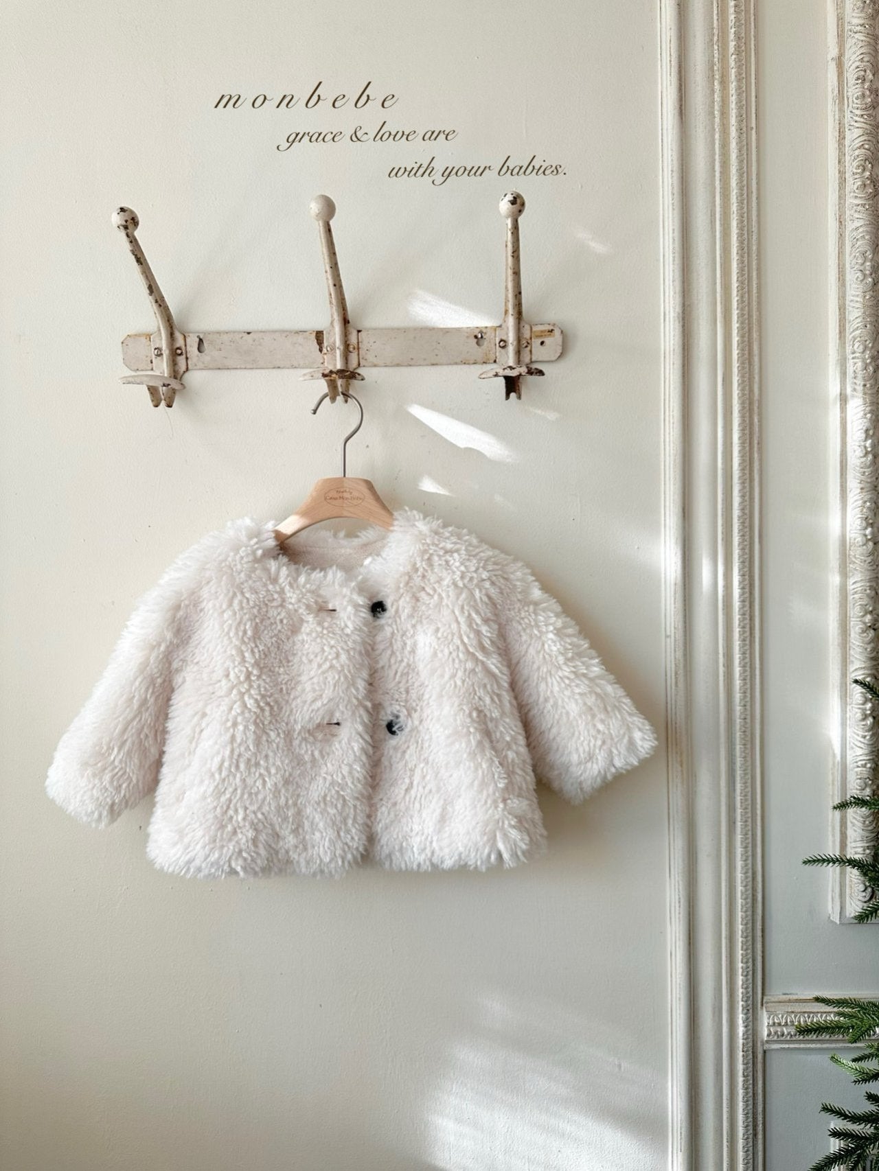 ［monbebe］Eco fur mouton jacket (kids)