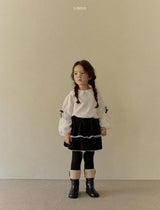 ［LINDO］Anna ribbon collar blouse