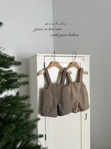 ［monbebe］Window check suspender pants