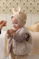 ［OREN］Bear boa vest