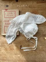 ［monbebe］Winter bunny lace bonnet