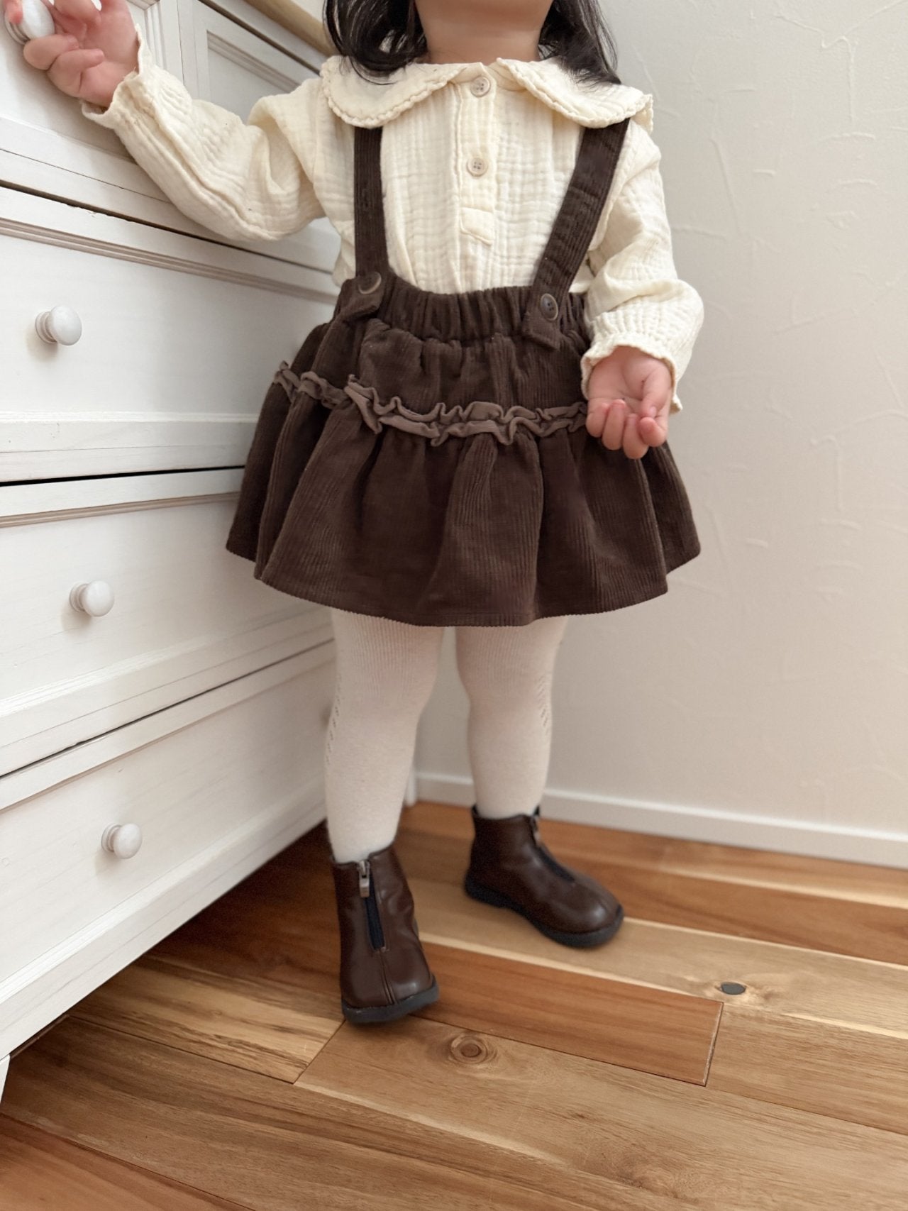 ［mimi market］Corduroy frill skirt