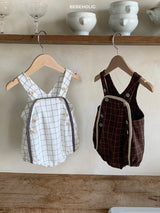 ［bebe holic］Cookie check rompers