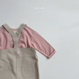 [minirobe] Cocoa stripe tee