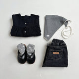 [atomeme] Jump dart denim pants